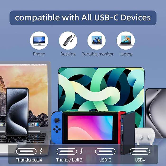 USB 4 Cable 3.3 ft, Supports 8K HD Display, 40 Gbps Data Transfer, 240W Charging USB C to USB C Cable, Compatible with Thunderbolt 4/3, Type-C Laptop, Hub, Docking, and More - Image 7