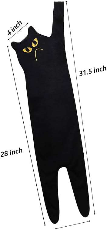 GKIOYRO Cute Hand Towels - Funny Super Absorbent Dish Towels, Decorative Cat Shaped Towels for Bathroom, Kitchen, Living Room, Party - Black Cotton - Image 2