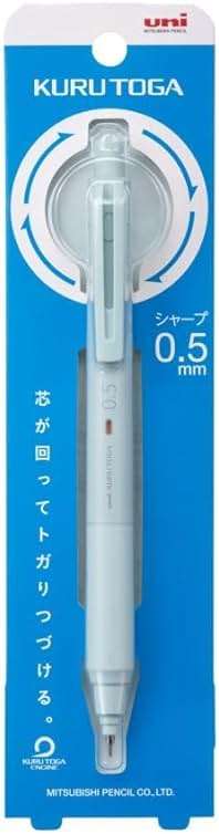 amazdone uni Kurutoga KS 0.5mm Mechanical Pencil Ice Blue (M5KS1P.32)+uni Mechanical Pencil Lead,The Uni Smudge-Proof Leads 0.5mm HB 3 Set Sticky Notes - Image 2