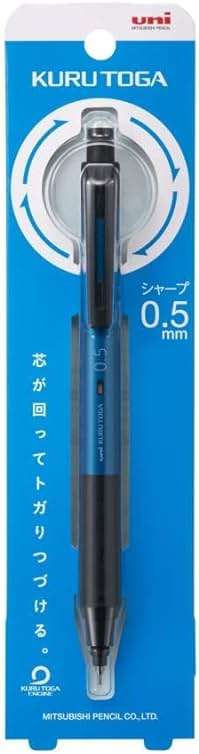 amazdone uni Kurutoga KS 0.5mm Mechanical Pencil Blue (M5KS1P.33)+uni Mechanical Pencil Lead,The Uni Smudge-Proof Leads 0.5mm HB 3 Set Sticky Notes - Image 2