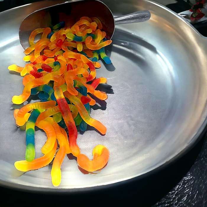 Klub Bulk Sugar-Free Gummi Worms Candy-1.5 lbs Delicious Fruit Flavor Gummies-Gluten Free, Ideal for Diet Conscious Candy Lovers(24 oz) - Image 5