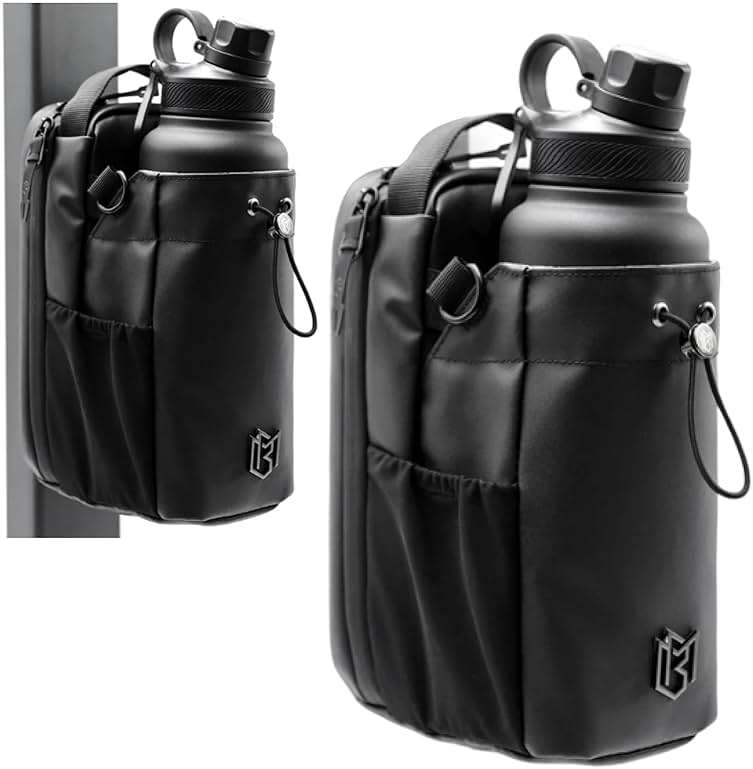 Magnetic Gym Bag for Men and Women – Sling Bottle with Magnetic Attachment | Water Bottle Holder, Gym Pouch, Crossbody Bag for Travel, Sports, Work, Fitness - Image 1