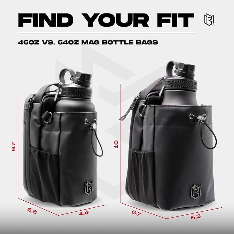 Magnetic Gym Bag for Men and Women – Sling Bottle with Magnetic Attachment | Water Bottle Holder, Gym Pouch, Crossbody Bag for Travel, Sports, Work, Fitness - Image 3