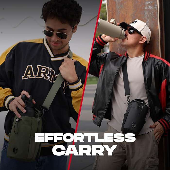 Magnetic Gym Bag for Men and Women – Sling Bottle with Magnetic Attachment | Water Bottle Holder, Gym Pouch, Crossbody Bag for Travel, Sports, Work, Fitness - Image 6