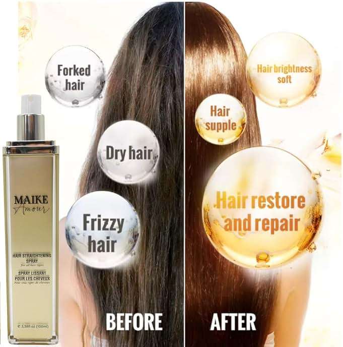 Hair Spray Straightening Supernatural | Wow Hair Products for Women | Heat Protection Spray for Hair | Frizz Control & Hair Growth Oil with maximum shine | Hair Gloss | Hair Perfume - 100 ml. - Image 4