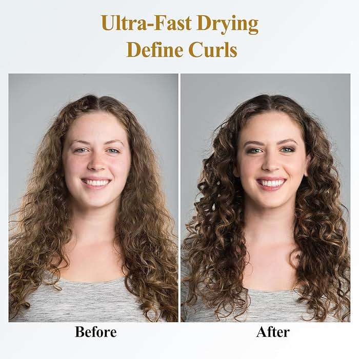 YTCHYYSK Large Diffuser Attachment Compatible with Dyson Airwrap, Upgraded Bigger Diffuser Nozzle to Dryer Faster and Define Curls Hair, Gold - Image 4