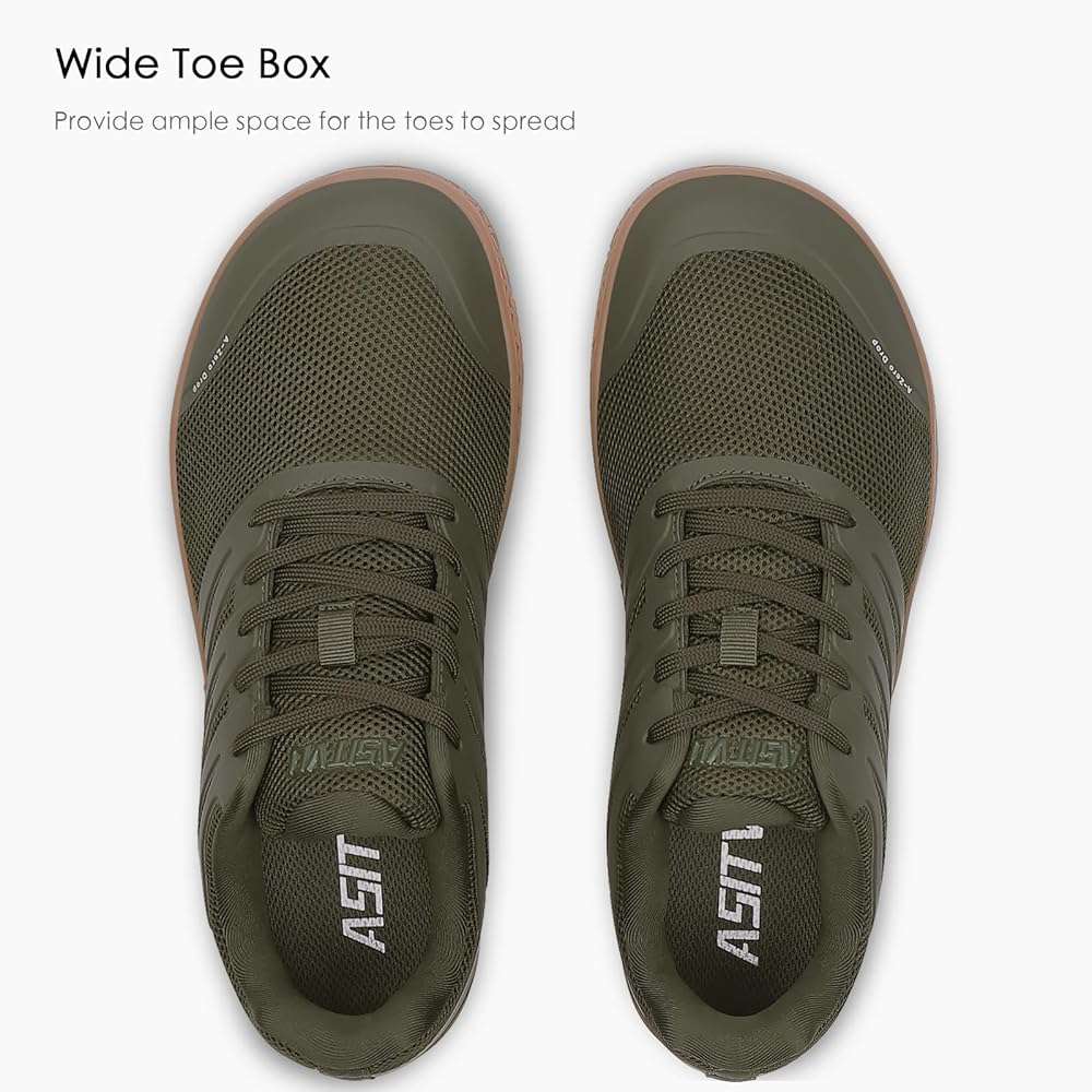 ASITVO Wide Men's Barefoot Zero Drop Sole Minimalist Width Toe Box Walking Shoes Sneakers TPU Toe No-Sew Upper - Image 3