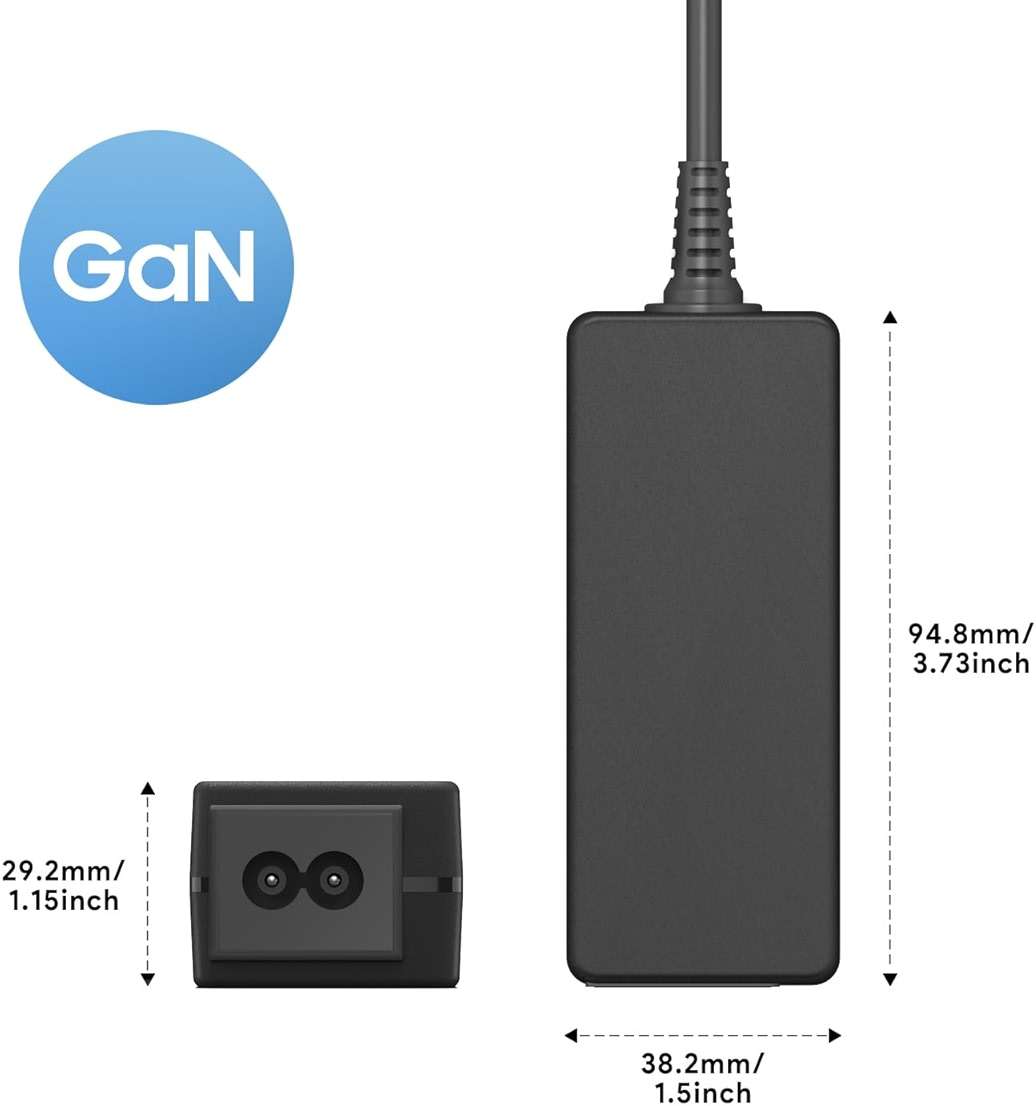 HKY 65W USB Type C Charger for Goal Zero Sherpa 100AC,Nintendo Switch 2,Square Terminal SWD4-01 SPD2-01 SPD2-01-A A-SKU-0584-A5 Contactless Magstripe Chip Reader,Peloton Bike+ Plus PL-02 Power Adapter - Image 3