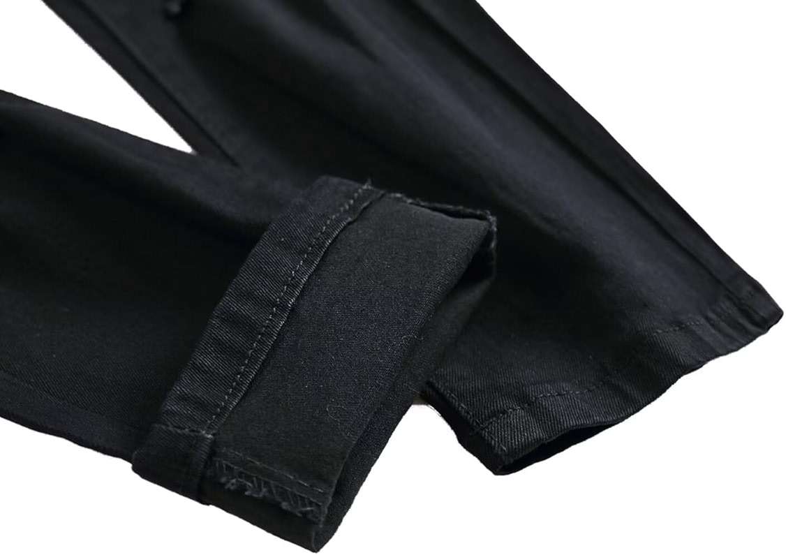 TIRANGER C Men's Ripped Skinny Slim Fit Stretch Distressed Destroyed Jeans Denim Pants - Image 7