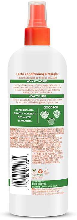 Cantu Care for Kids Haircare Regimen Set with Large Size Shampoo + Conditioner + Detangler + Leave-In Conditioner (Pack of 4) - Image 10