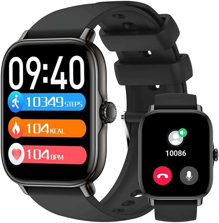 Leeyalan Smart Watch for Men Women (Answer/Make Calls/AI Voice Control) 1.91" for Android Phones iPhone Samsung Compatible IP68 Waterproof/Heart Rate/Sleep Tracker/116 Sport Modes. - Image 8