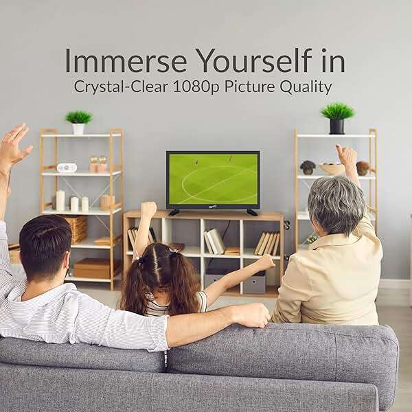 Supersonic SC-1920VTV 18.5inch Smart AC/DC LED TV, Powered by VIDAA, 1080p, WiFi, Built-in Speakers, USB, 3X HDMI ARC, for Kitchen, RV, Boat, Truck, Playroom, Dorm Room, Remote, DC Car Cord Included - Image 4