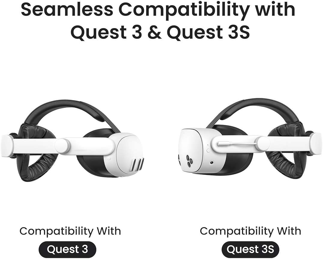 KIWI design K4 Boost Battery Head Strap for Meta Oculus Quest 3/3S, Adjustable VR Headband Accessories with Dual Charge, Extend Playtime & Reduce Facial Stress for Kids and Adults - Image 6