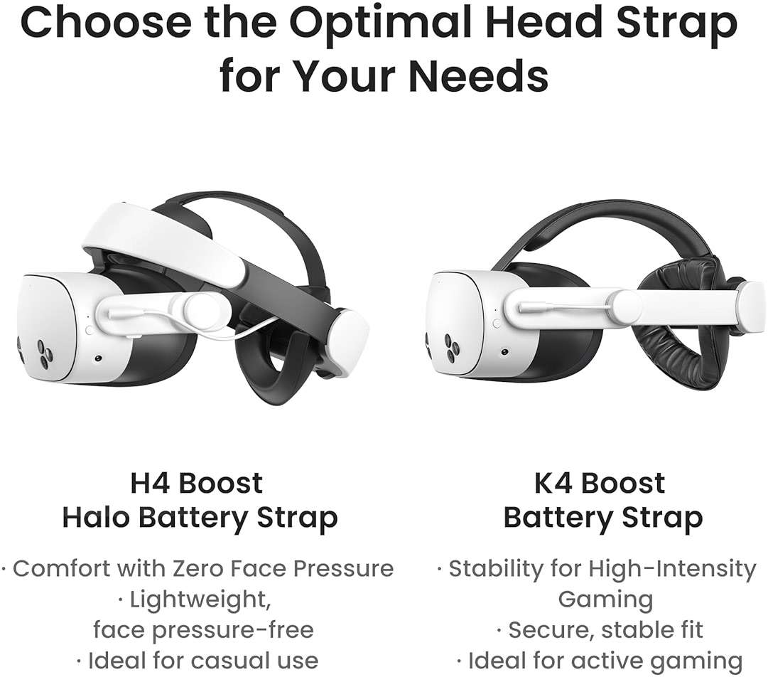 KIWI design K4 Boost Battery Head Strap for Meta Oculus Quest 3/3S, Adjustable VR Headband Accessories with Dual Charge, Extend Playtime & Reduce Facial Stress for Kids and Adults - Image 7