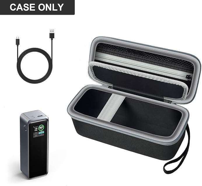 Grapsa Case Compatible with Anker Prime Power Bank 27,650mAh 250W &20,100mAh 220W 3-Port Portable Charger, Battery Charging Station Carrying Travel Storage Holder for USB-C Chargers (Box Only) - Image 2