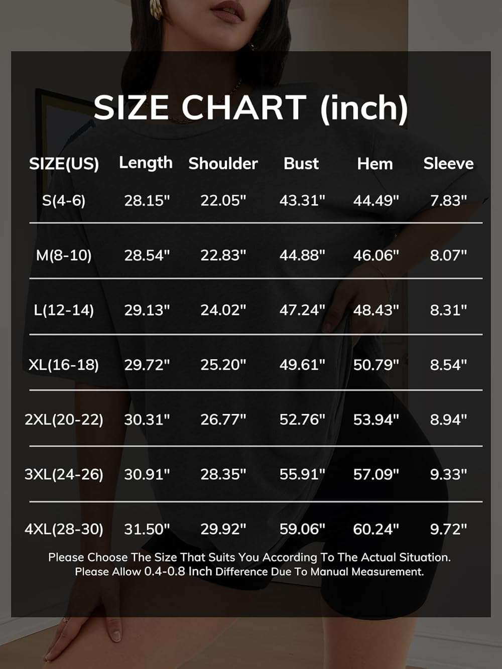 ATHMILE Womens Oversized T Shirts Casual Tee Workout Tops Gym Clothes Summer Loose Fit Short Sleeve Graphics Basic Y2K 2026 - Image 6