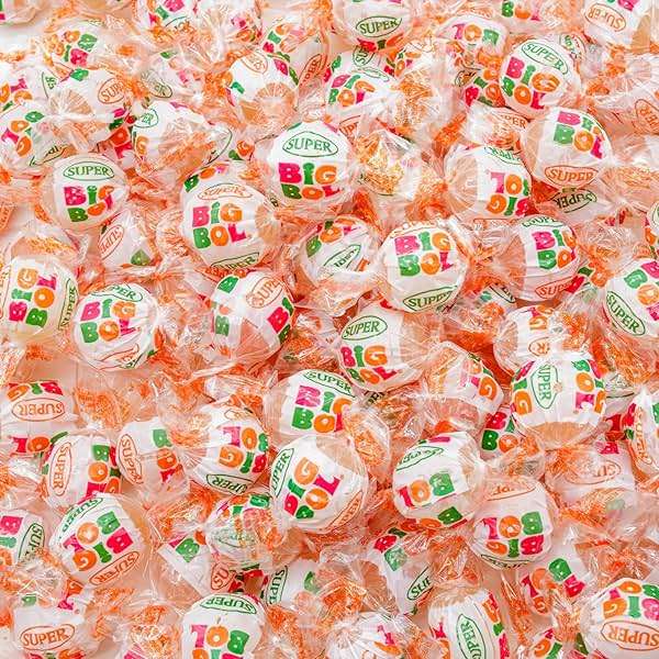 Super Big Bol Bubble Candy Gum 14 oz – SUPER SIZE, Bulk Bag, Fruit Flavored, Nostalgic Gum, Individually Wrapped, Dual Taste & Texture (31 Pieces) - Image 1