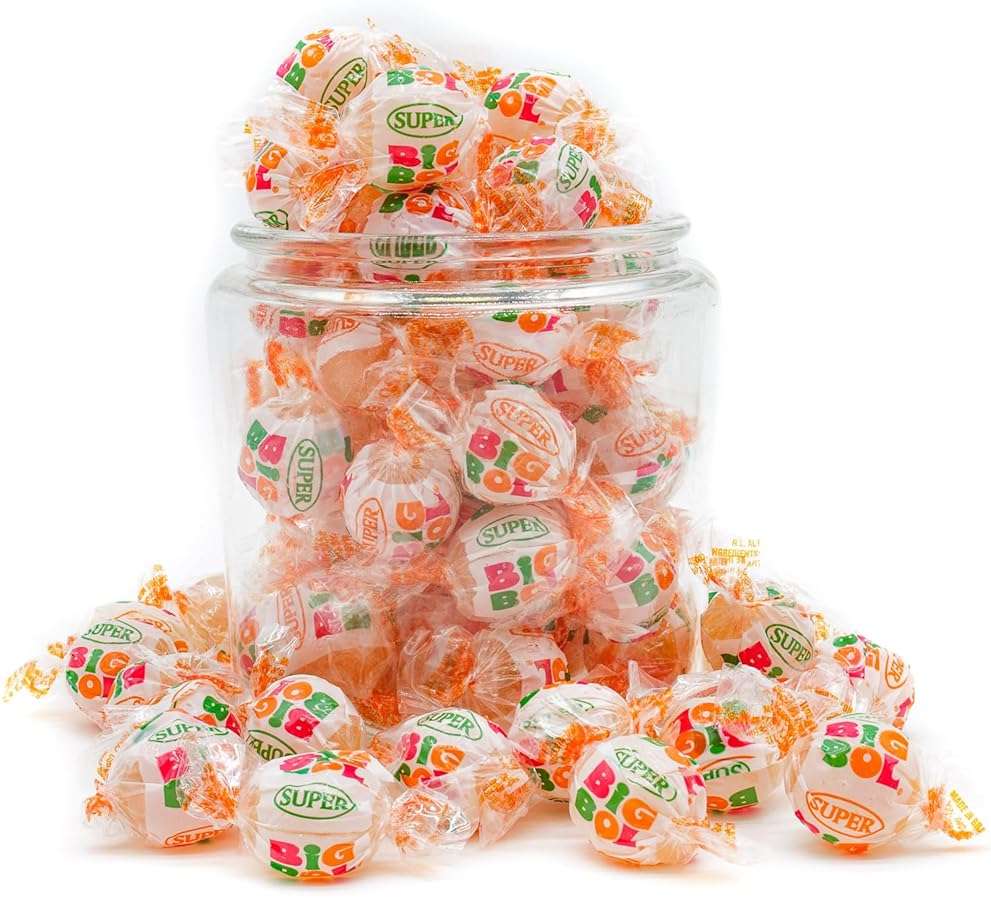 Super Big Bol Bubble Candy Gum 14 oz – SUPER SIZE, Bulk Bag, Fruit Flavored, Nostalgic Gum, Individually Wrapped, Dual Taste & Texture (31 Pieces) - Image 4