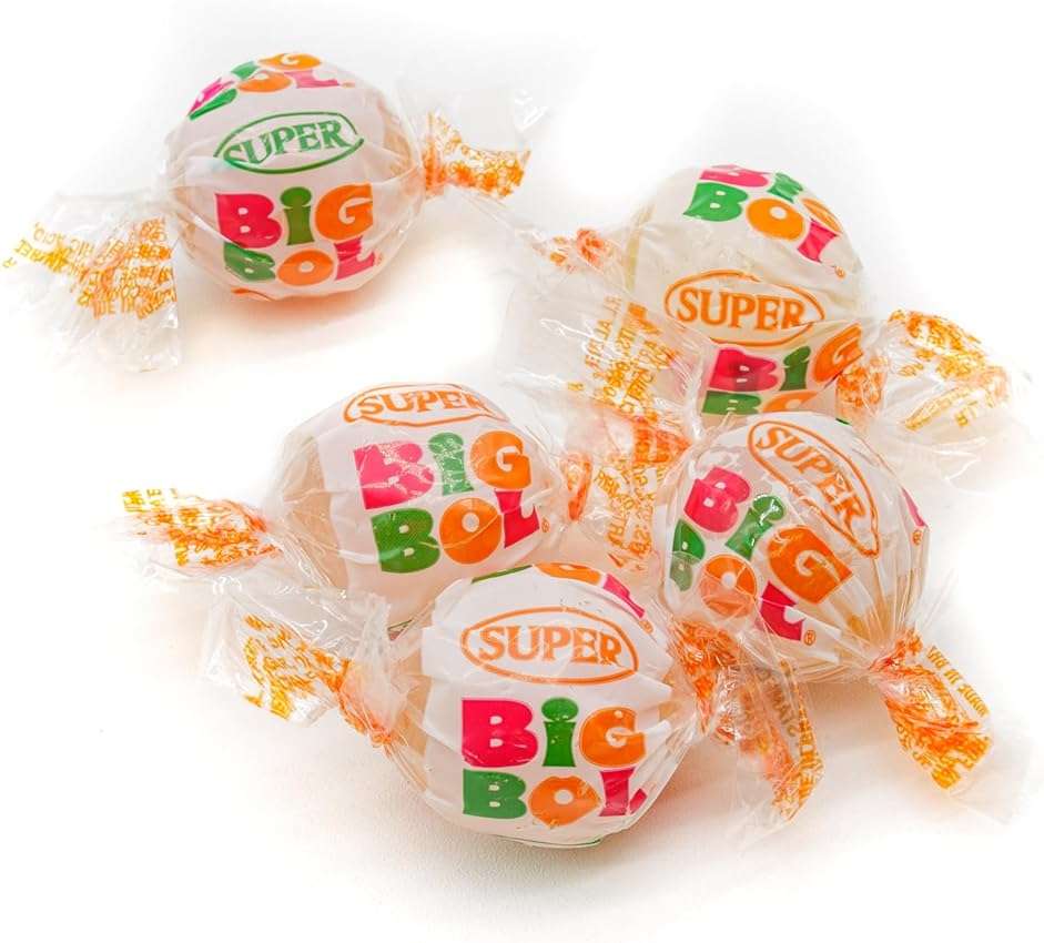 Super Big Bol Bubble Candy Gum 14 oz – SUPER SIZE, Bulk Bag, Fruit Flavored, Nostalgic Gum, Individually Wrapped, Dual Taste & Texture (31 Pieces) - Image 6