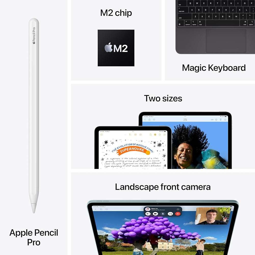 Apple 2024 iPad Air (11-inch, Wi-Fi, 128GB) - Purple (Renewed) - Image 6