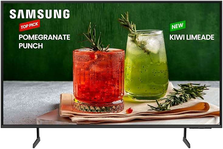 Samsung 43-Inch Class Crystal UHD 4K Bed-H Series HDR Business Pro TV w/ 3-Sided Bezel-Less Slim Design, Use for Digital Signage Displays, Commercial TV, Alexa Built-in, LH43BEDHLGFXGO - Image 1