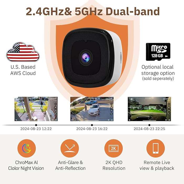Girafit 3MP 2K Window Camera,2.4GHz & 5GHz WiFi Indoor Cameras for Home Security with ChroMax Al Color Night Vision,Person & Motion Detection,24/7 Recording,Easy & Quick Install - Image 4