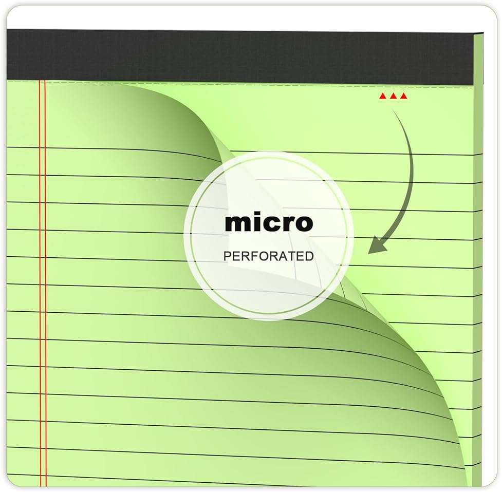 5pcs Small Note Pads 5x8 Notebook College Ruled Legal Pads Color Notepads 5 Pack Study Back Writing Pads 5 x 8 Perforated Narrow Ruled Pads of Paper for School & Office Supplies 30 Sheets/Pack - Image 6