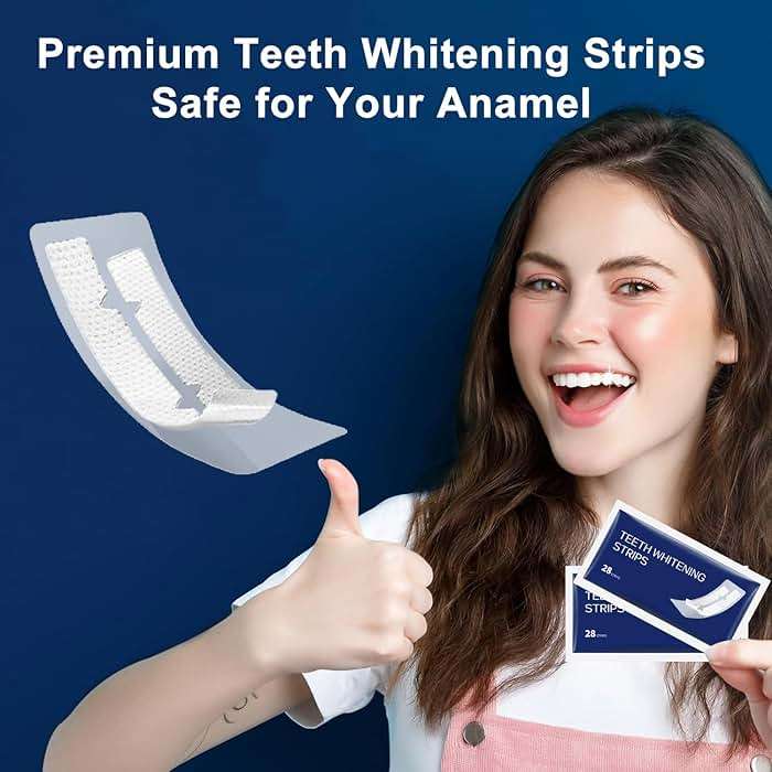 COZYTIMES Teeth Whitening Strips,Enamel Safe, 28 Strips for Sensitive Teeth,Professional and Natural Teeth Whitening Kit,14 Treatments - Image 3