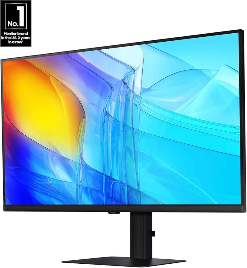 SAMSUNG 27" ViewFinity S8 (S80D) Series 4K UHD High Resolution Computer Monitor, HDR10, Multiple Ports w/ HDMI, DisplayPort, USB-A, Height Adjustable Stand, LS27D806EANXGO, 2024, 3Yr Warranty - Image 2