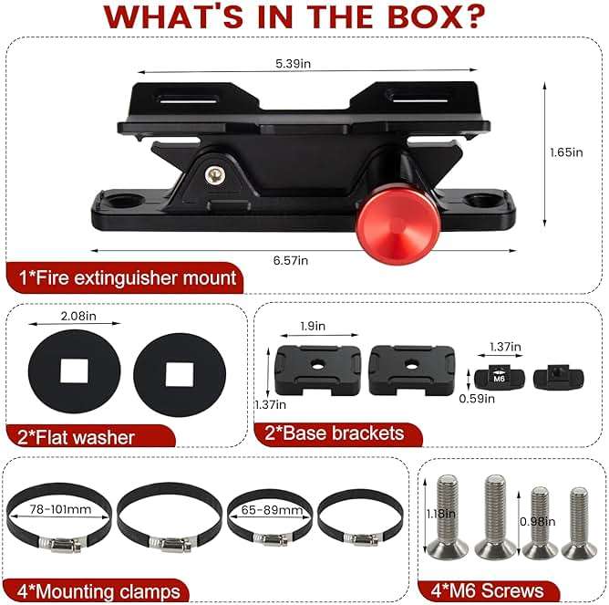 MOLLE Panel Fire Extinguisher Mount Kit-Aluminum Quick Release Car Fire Extinguisher Bracket for 1-2in Tactical Rigid MOLLE Panel Holes.Fire Extinguisher Holder Fits MOLLE Panels Accessories for Truck - Image 8