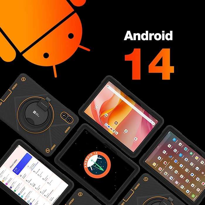 AGM PAD P2 Active Rugged Android 14 Tablet with Case, Waterproof & Drop-Proof, Widevine L1 & GMS Certified, 11" 90Hz FHD 480 NITS Display, MTK G99, 8000 mAh, 16(8+8) + 256GB[TF 2TB], GPS, Compass, OTG - Image 7