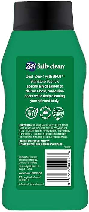Zest Mens 2-in-1 Body Wash - Body Wash for Men - Cleanses Hair and Body - Refreshing Scent - Hydrating Body Soap - Ideal for All Skin Types - 20 oz - Image 2