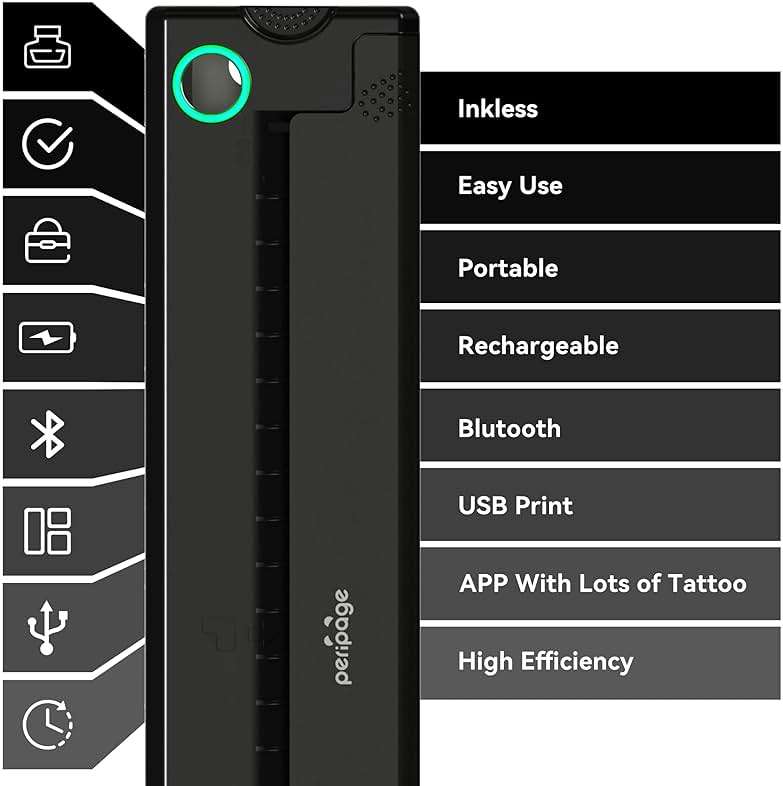 P90 Tattoo Stencil Printer, Wireless Thermal Tattoo Printers with Stencil Paper,Portable Tattoos Printer Compatible with Phone Pad and PC - Image 3