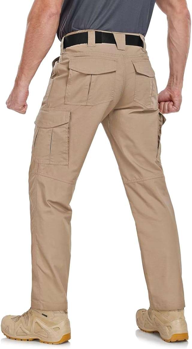 Zoofly Men's Cargo Pants Ripstop Water Resistant Hiking Work Pants Outdoor Multi Pockets Army Tactical Pants (Not Belt) - Image 6