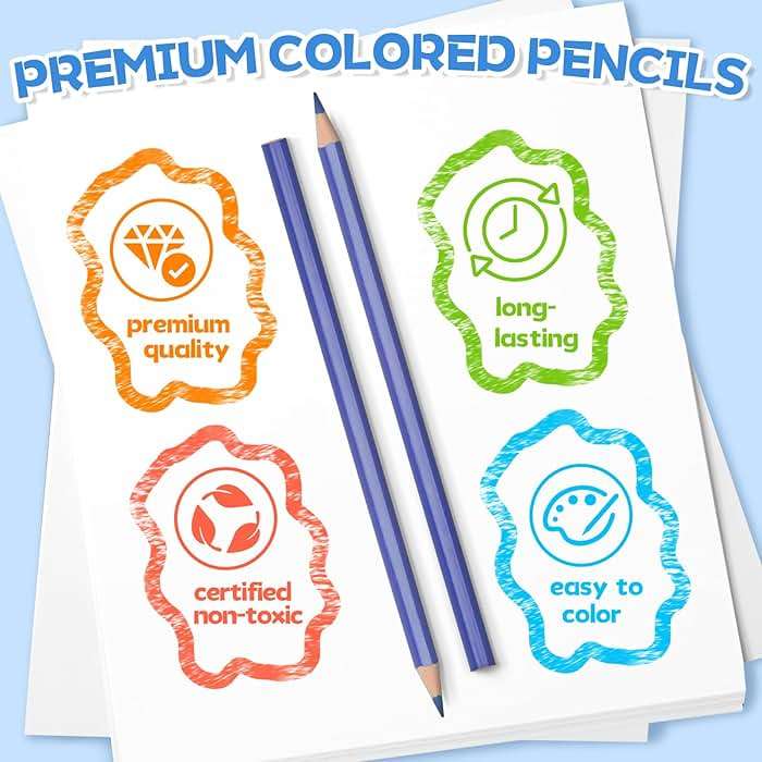 240 Count Colored Pencils Bulk for Classroom, Color Pencils for Kids in 12 Vibrant Colors, Pre-sharpened Coloring Pencils Set Plus 24 Sharpeners, Bulk Pack Colored Pencils for Back to School Supplies - Image 5