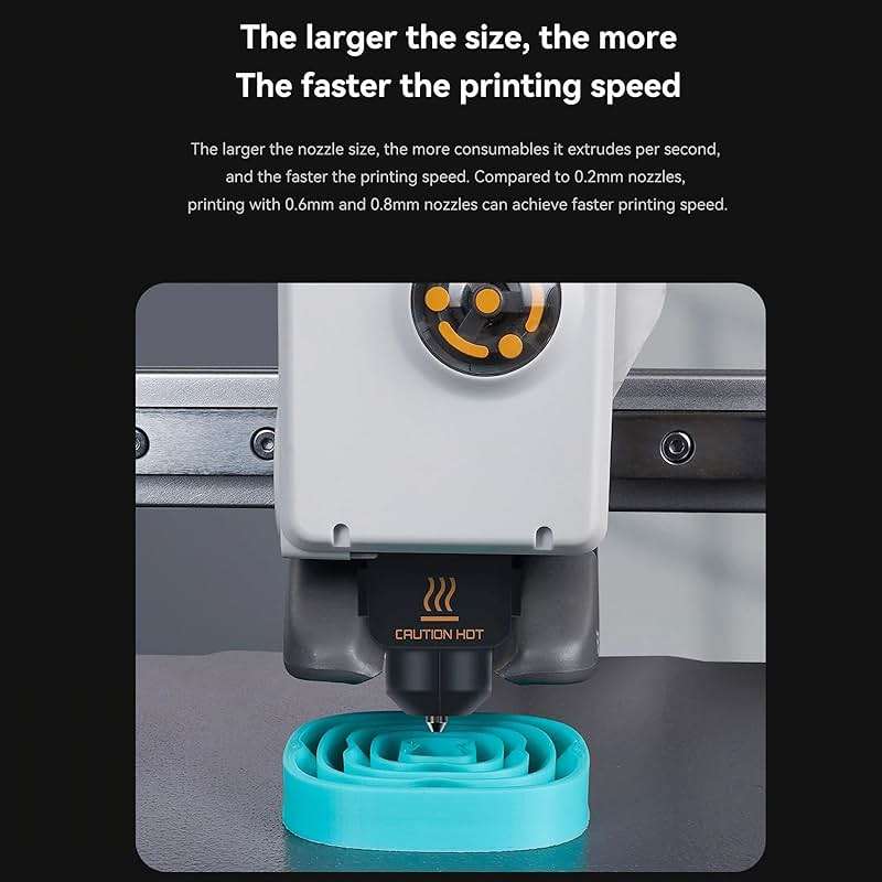 LANKEGU Upgrade Hotend Kit for Bambu Lab A1/A1 Mini, Hot End Assembly 0.4/0.6/0.8mm Hardened Steel Nozzle & Silicone Sock for Bambu Lab 3D Printer Part - Image 5