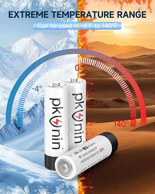 PKUNIN AA Batteries 12 Pack 1.5V Alkaline Double A Batteries Long-Lasting LR6 Alkaline Batteries AA for Household and Office Devices 10-Year Shelf Life - Image 7