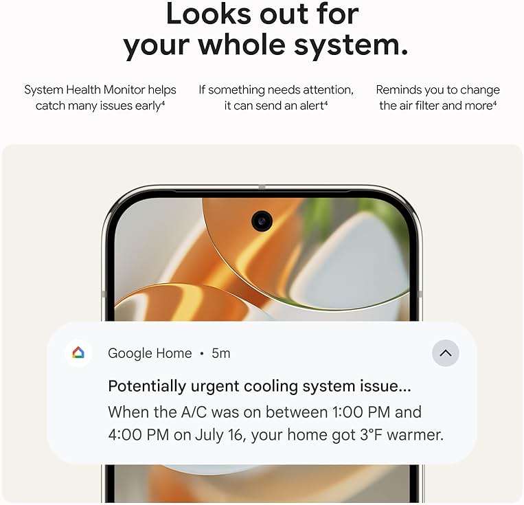 Google Nest Learning Thermostat (4th gen) + Nest Temperature Sensor (2nd gen) - Obsidian - Image 6