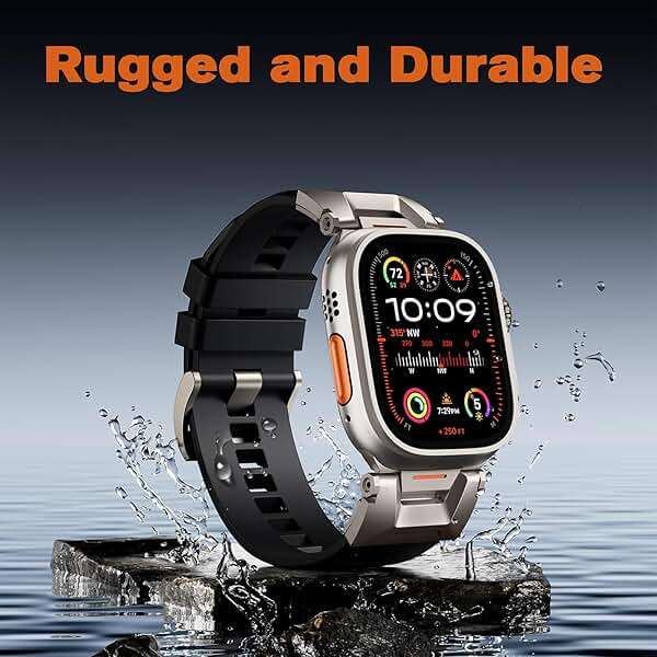 Bandletic R-Nylon and R-Steel Sport Band Compatible with Apple Watch Ultra 2 / Ultra Band for Men - Image 4