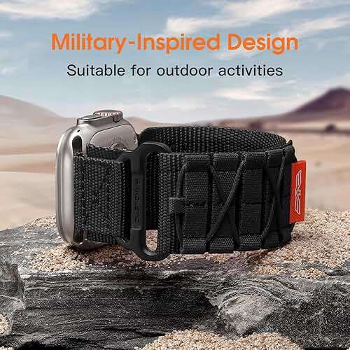 Bandletic R-Nylon and R-Steel Sport Band Compatible with Apple Watch Ultra 2 / Ultra Band for Men - Image 7