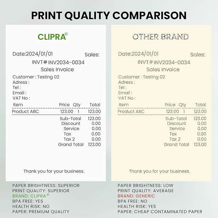 CLIPRA 3 1/8 x 230 Thermal Paper Receipt Rolls (10 PACK) [USA Based Brand] 55 GSM - Compatible with All POS Systems, Cash Registers - BPA Free, Premium Quality Receipt Paper Rolls - Image 5