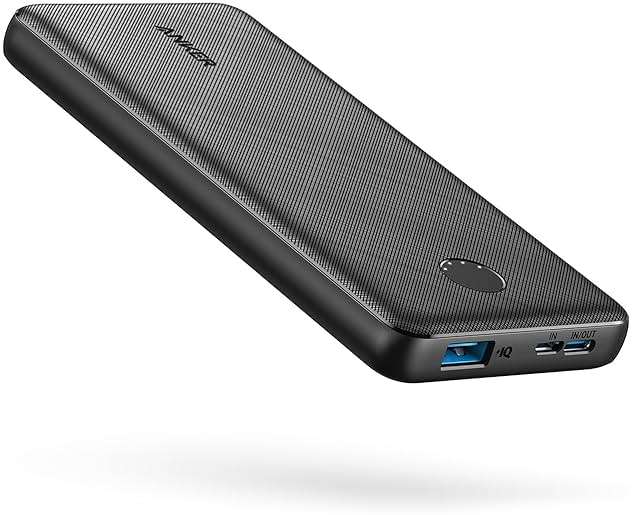 Anker Power Bank(PowerCore 10K), Compact Travel-Ready 10,000mAh Battery Pack with PowerIQ Charging Technology, 5V/3A High-Speed Charging for iPhone, iPad,and More (1, Black) - Image 1