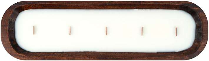 Restaurantware-Coco Casa 17.7 x 5.5 x 2 Inch Wood Dough Bowl Candles, 10 Hand Poured Bread Bowl Candles - Lavender Fragrance, Double Wax Blend, Soy Wax Scented Candles, Wooden Wick - Image 18