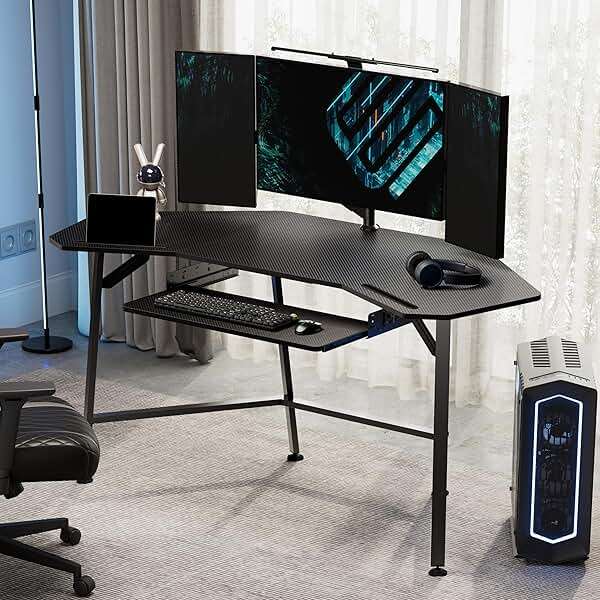 EUREKA ERGONOMIC Adjustable Keyboard Tray Under Desk, 28x11 Inch Large Slide Out Keyboard & Mouse Platform Tray, Wooden Pull Out Computer Keyboard Drawer for Typing Home Office Desk, Black - Image 2
