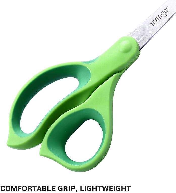 LIVINGO Left Handed Scissors All Purpose - 3 Pack 8.5 Inches Stainless Steel Sharp Adult Scissors for School Office Home Crafting Sewing Cutting Fabric Paper - Image 4