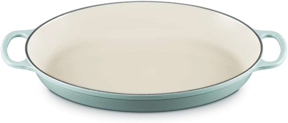 Le Creuset Enameled Cast Iron Signature Oval Baker, 3qt. Sea Salt - Image 1
