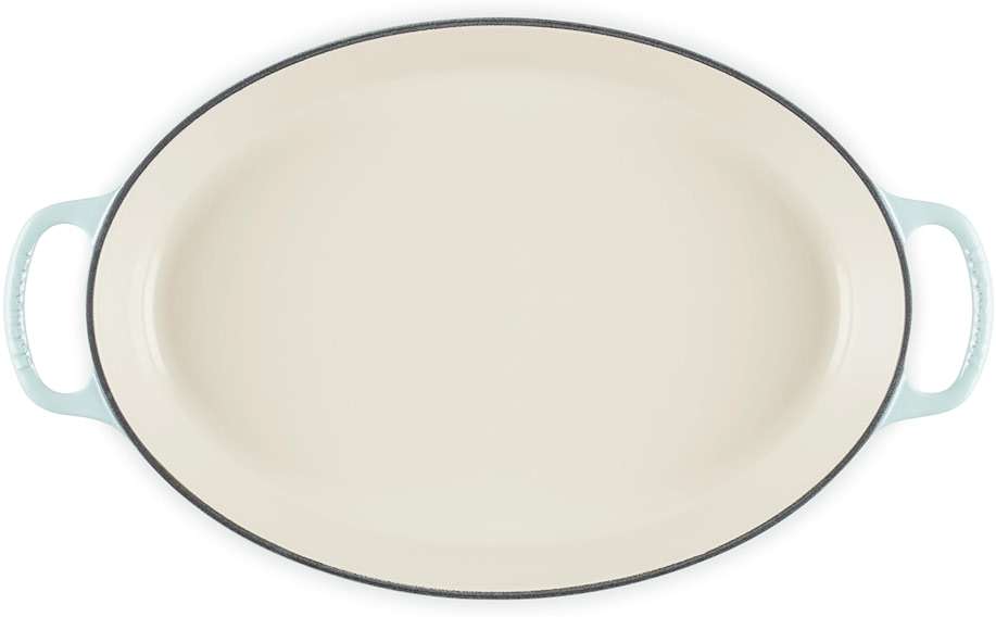 Le Creuset Enameled Cast Iron Signature Oval Baker, 3qt. Sea Salt - Image 5