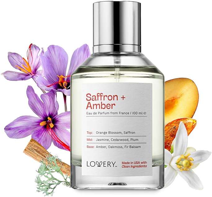 Saffron Amber Perfume for Women & Men, Inspired by B.accarat Rouge 540, Long Lasting Womens Perfumes, Clean Natural Fragrance EDP Spray, 100ml Perfumes for Women, Birthday Gifts for Mom, Made in USA - Image 2