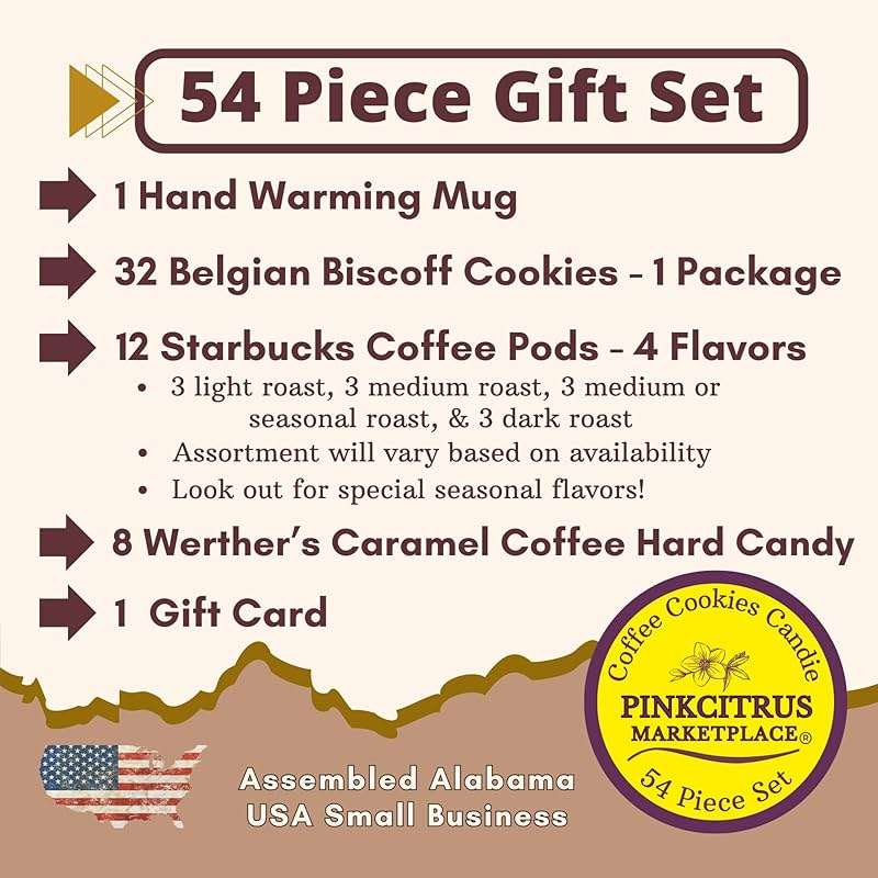Coffee Mug Gift Set for Women Men Basket Box Care Package with Sampler CoffeePods, Cookies, and Candy Thinking of You Get Well Soon Happy Birthday Ideas For Mother’s Father’s Family Best Friend and Boss - Image 3