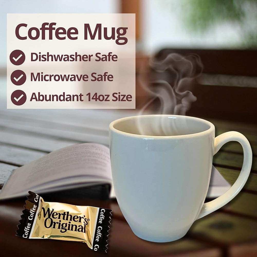 Coffee Mug Gift Set for Women Men Basket Box Care Package with Sampler CoffeePods, Cookies, and Candy Thinking of You Get Well Soon Happy Birthday Ideas For Mother’s Father’s Family Best Friend and Boss - Image 6